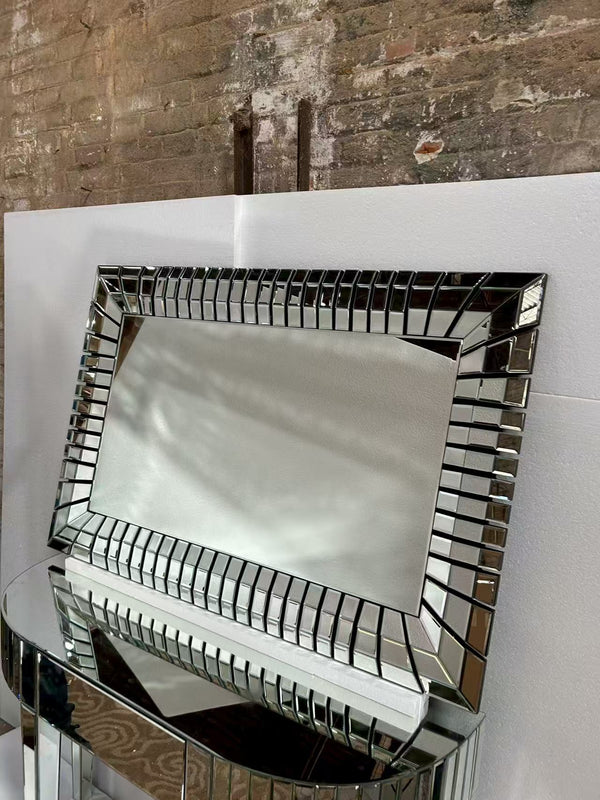 Large 4 ft Rectangular Glass Mirror, Modern Contemporary Horizontal Vertical Orientation, Decor Gift-Sona Casa