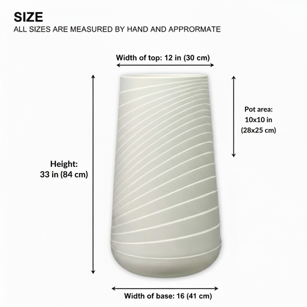 Tall Indoor Decorative Planter, Modern Contemporary Self Watering Pot Home, Porch, Patio Decor Gifts-Sona Casa