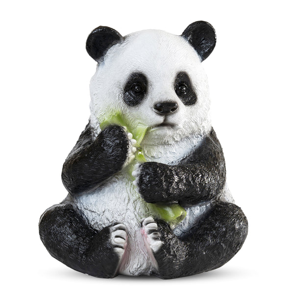 Large Panda Statue, 16" Lawn Ornaments, Indoor Outdoor Garden Patio Decor by Sona Casa