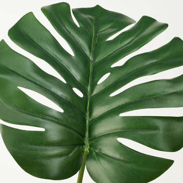 Large Artificial Monstera Plant, 120cm Nealy Natural with Cement Base, Indoor, Patio, Porch, Home Office Decor, Gifts by Sona Casa
