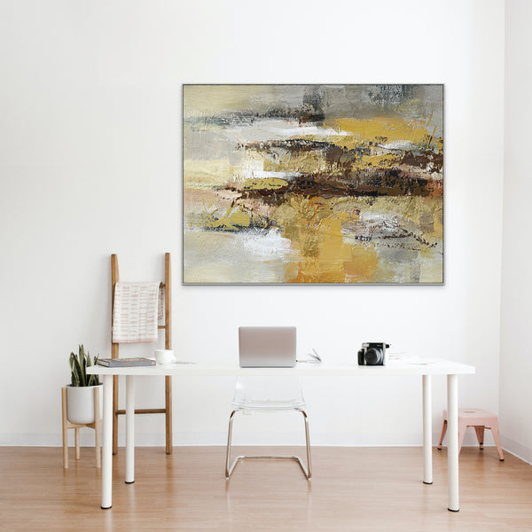 Desert Storm Painting, Large Hand-Painted Oil Canvas, Contemporary Abstract Art for Living Room, Unique Housewarming Gift by Sona Casa