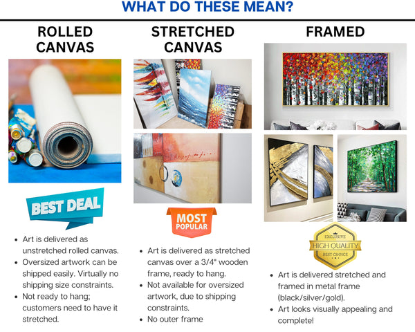 Lake Painting Cityscape Canvas Art, Abstract City Landscape on Framed Canvas, Contemporary Wall Art, Unique Housewarming Gift by Sona Casa