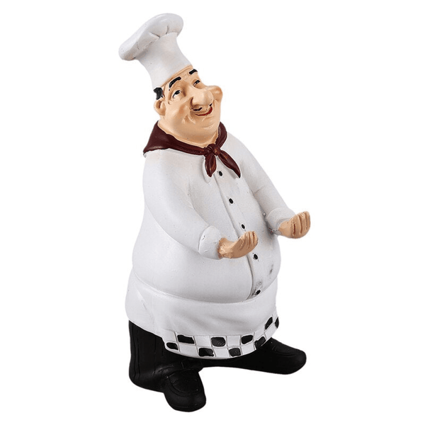 Chef Wine Cork Opener, Resin Statue, Kitchen Restaurant Bar Decor by Sona Casa