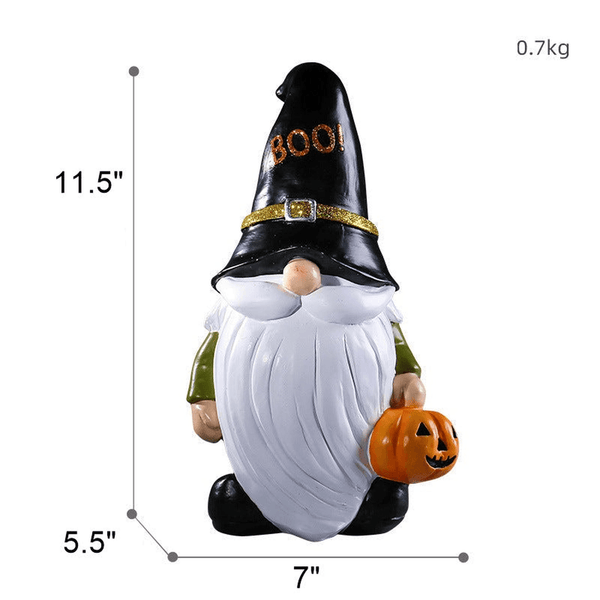 Halloween Decorations Gnome Statue Fall Decor Spooky Home Decor for Patio Porch Garden Yard by Sona Casa