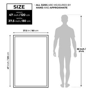 Handmade White Black Thick Textured Impasto Painting, 47" Wall Art Decor for Home by Sona Casa