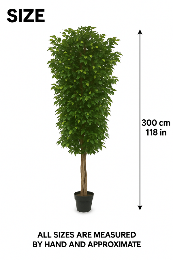 3 Meter, Tall Artificial Ficus Tree-Sona Casa