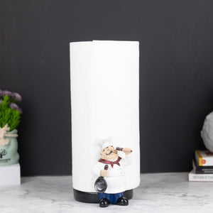 Paper Roll, 12" Towel Holder Cute Chef, Home, Restaurant, Kitchen Decor by Sona Casa