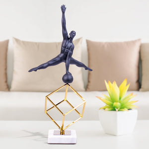 Decorative Statue, Gymnast, 19" Large Indoor Figurine, Tabletop Desktop Bookshelf TV Stand Decor, Gifts by Sona Casa