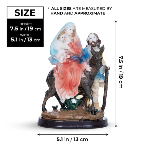 Sacred Heart Jesus, Mary, Joseph Figurine, Holy Family Figure Nativity Set, 8" Catholic Home Decor, Christian Gifts by Sona Casa