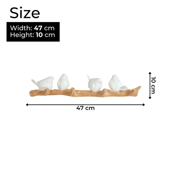 Rustic 4-Hook Wall Mount Coat Rack, 19" Entryway, Bathroom Towel Hanger by Sona Casa