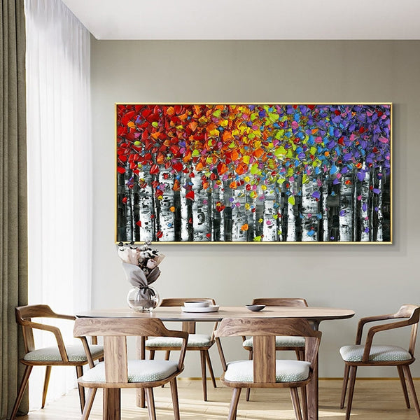 Oversized Wall Art - Vibrant Abstract Canvas Painting, Extra Large Handmade Wall Painting for Modern Home Aesthetic, Housewarming Gift by Sona Casa