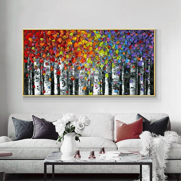 Oversized Wall Art - Vibrant Abstract Canvas Painting, Extra Large Handmade Wall Painting for Modern Home Aesthetic, Housewarming Gift by Sona Casa