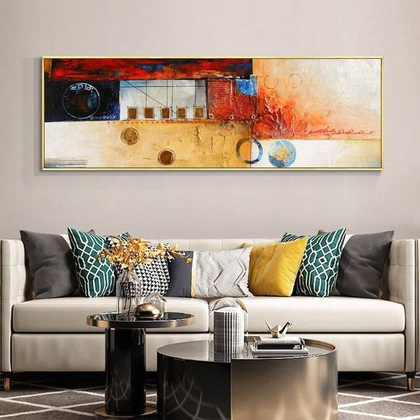 Elements of Earth - Abstract Painting, Wall Art for Living Room Painting on Canvas Hand Painted Oil Painting for Home Decor by Sona Casa