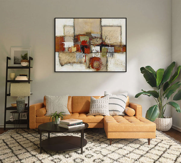 Thick Palette Knife Painting - Vibrant Abstract Impasto Art on Canvas, Textured Wall Decor for Modern Home, Unique Housewarming Gift by Sona Casa