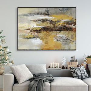 Desert Storm Painting, Large Hand-Painted Oil Canvas, Contemporary Abstract Art for Living Room, Unique Housewarming Gift by Sona Casa
