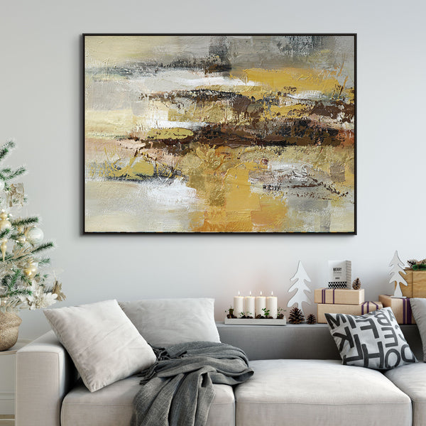 Desert Storm Painting, Large Hand-Painted Oil Canvas, Contemporary Abstract Art for Living Room, Unique Housewarming Gift by Sona Casa