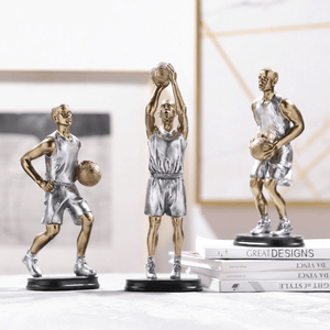 Set of 3, Basket Ball Player Statues for Home Décor by Sona Casa