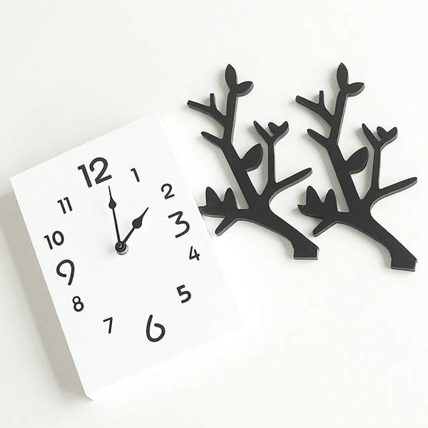 Wooden Deer Clock for Home Décor by Sona Casa